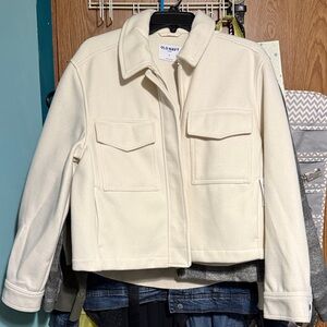 Old Navy Women's Off-White Utility Jacket